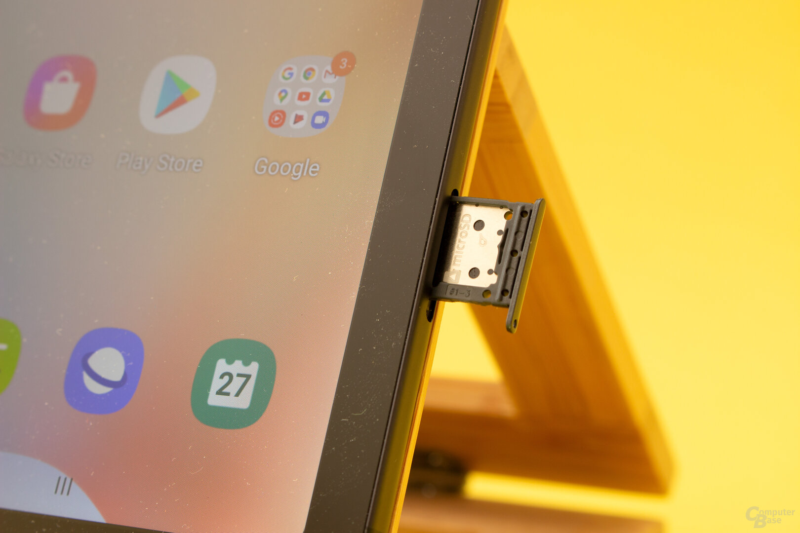 Der SD-Kartenslot des Galaxy Tab S6 Lite