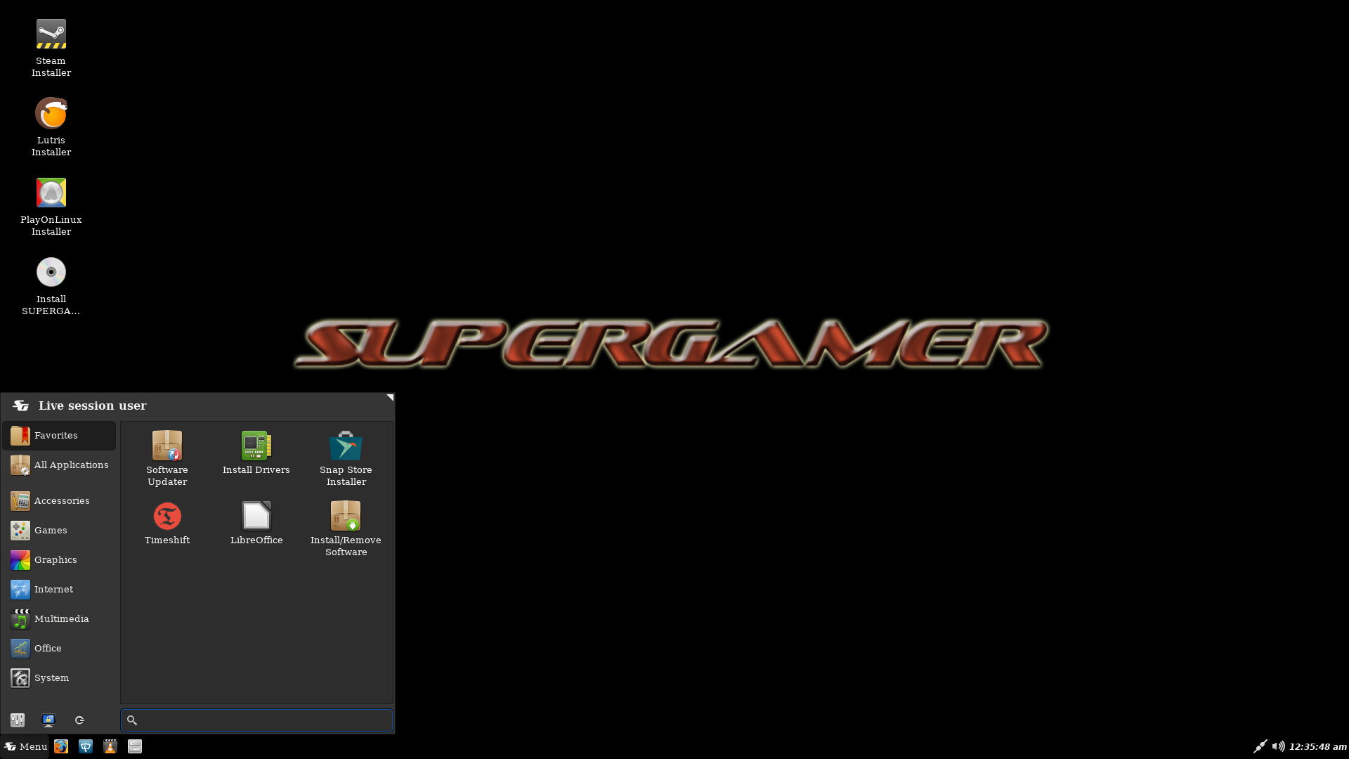 SuperGamer 6 mit Xfce 4.14.2