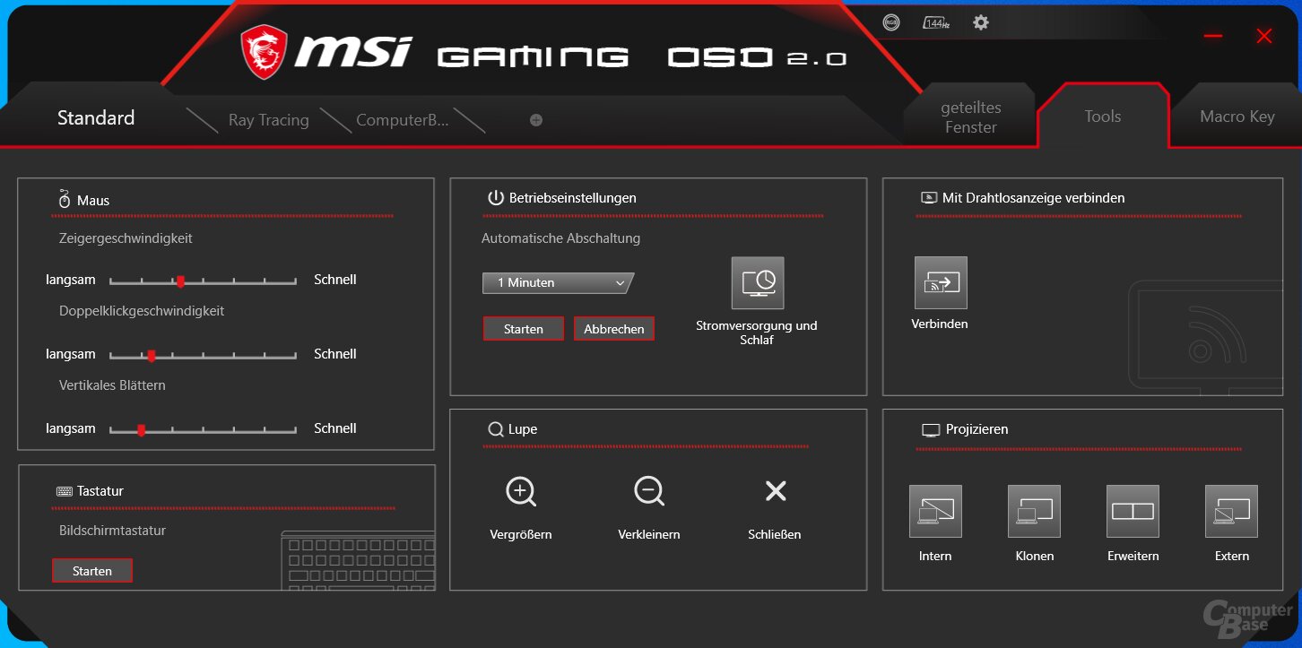 MSI Gaming OSD mit dem MSI Optix MAG274RDE