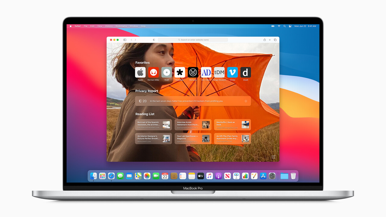 macOS 11 Big Sur: Neues Design trifft auf generalüberholten Safari