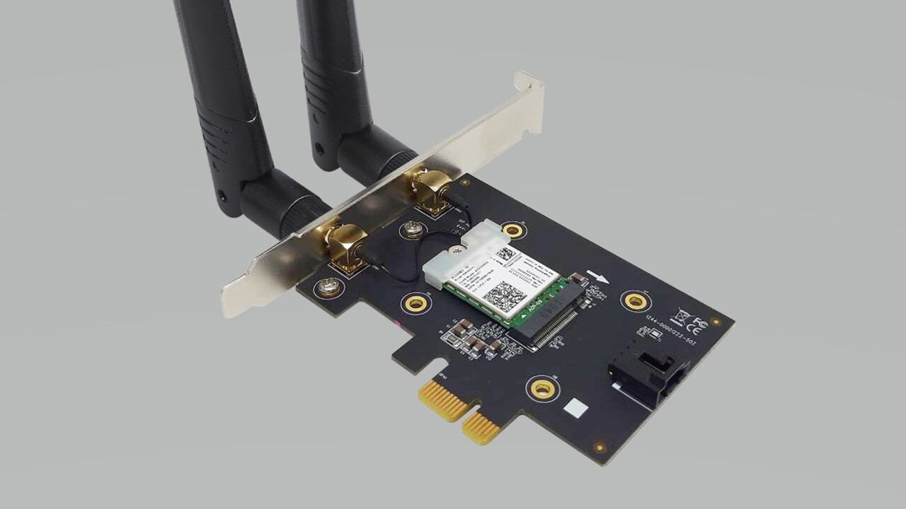 Killer Wi-Fi 6 AX1650: PCIe-Adapter für Desktop-PCs trägt ein Wi-Fi-6-Modul