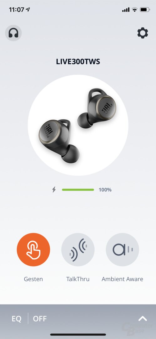 JBL My Headphones App mit JBL Live 300TWS