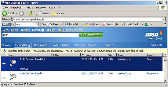 MSN Toolbar Suite