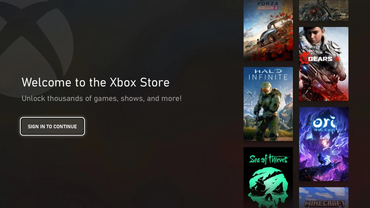 Der Microsoft Store besteht auf eine Anmeldung per Xbox-Konto