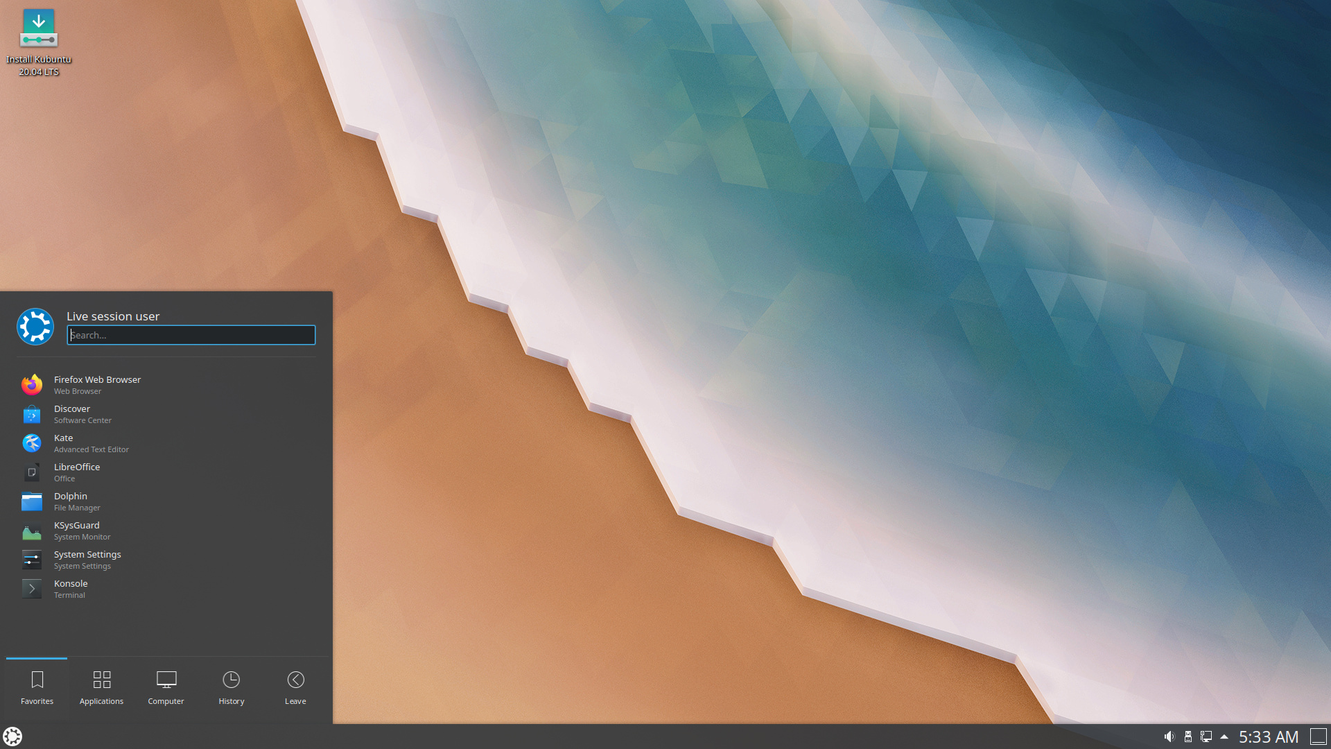 Kubuntu 20.4.1 LTS mit KDE Plasma 5.18 LTS