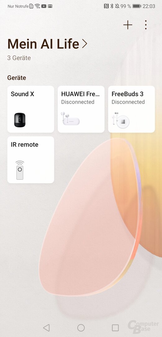 Huawei Sound X in der AI-Life-App