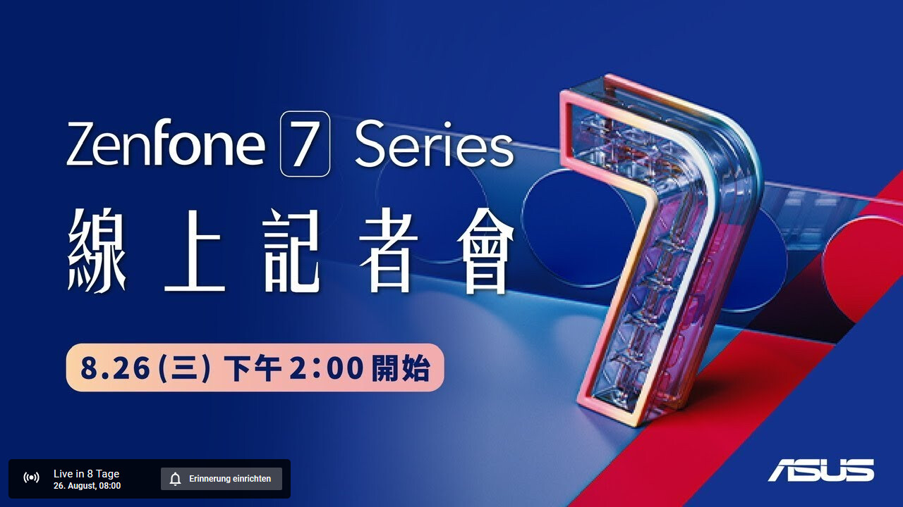 Zenfone 7 Series: Am 26. August will Asus erneut überzeugen