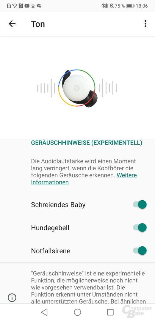 Neue Funktionen für die Google Pixel Buds