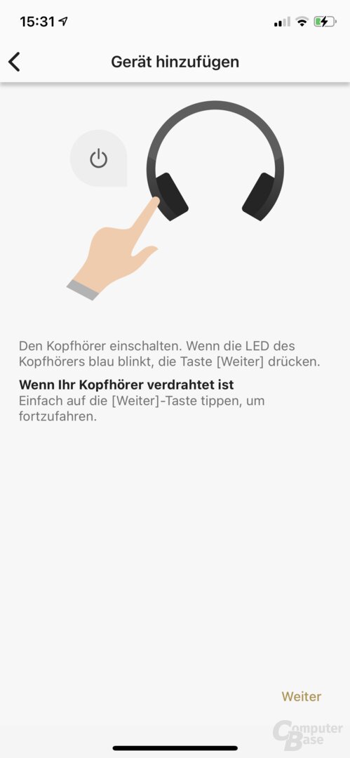 Sony Headphones Connect mit WH-1000XM4