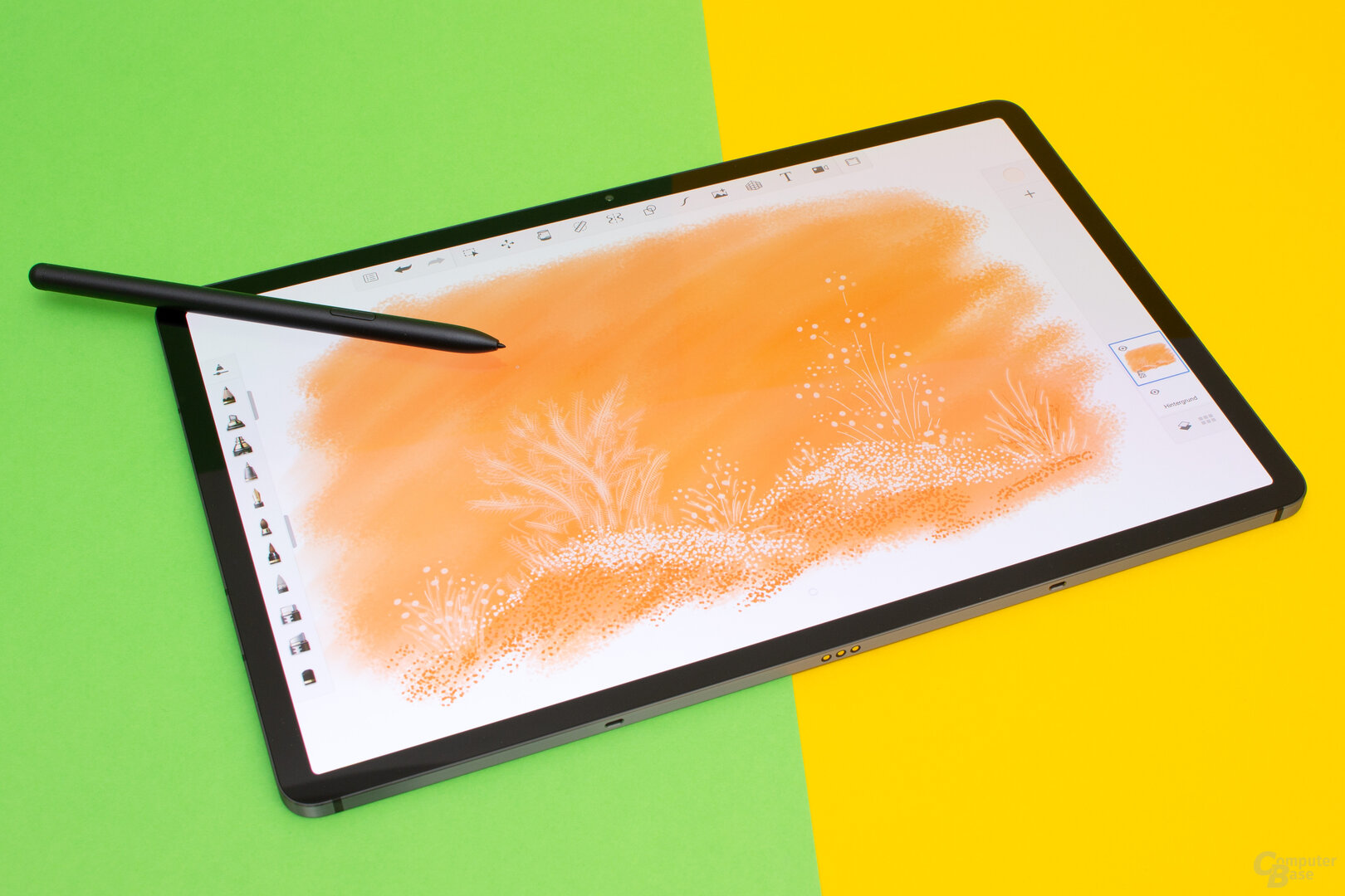 Mit dem Galaxy Tab S7+ und dem S-Pen lässt sich gut zeichnen
