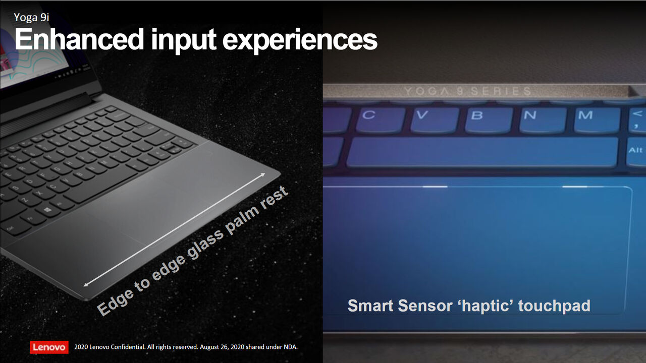 Lenovo Yoga Slim 9i Luxus Notebooks Mit Soft Tastatur Und Haptic Touchpad Computerbase