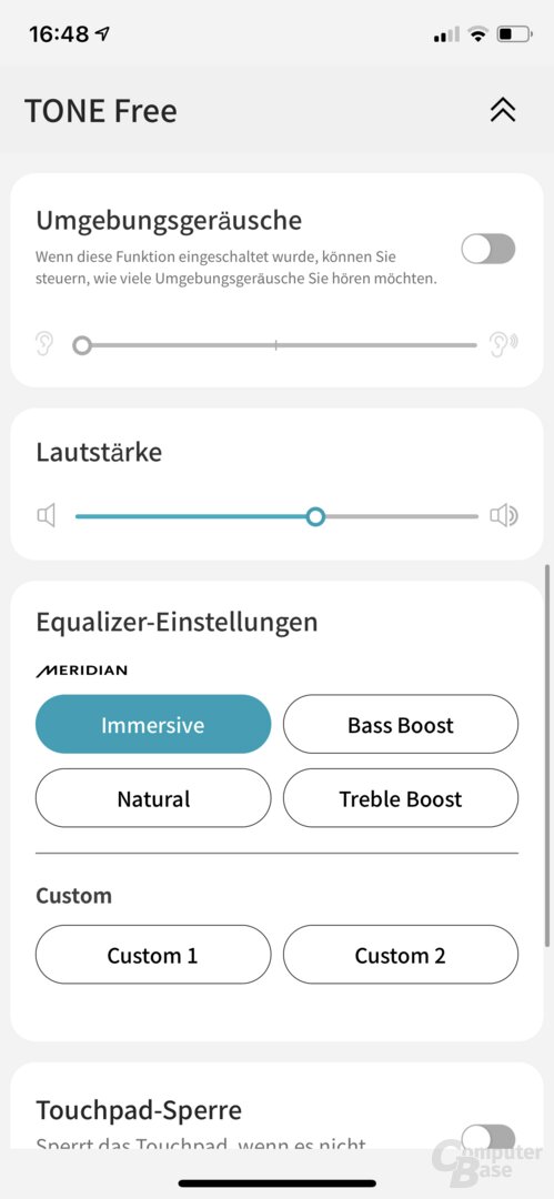 LG Tone Free App mit den LG Tone Free (HBS-FN6)