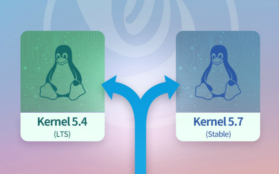 deepin 20 lässt Anwendern die Wahl zwischen dem Kernel 5.4 (LTS) und 5.7 (Stable)