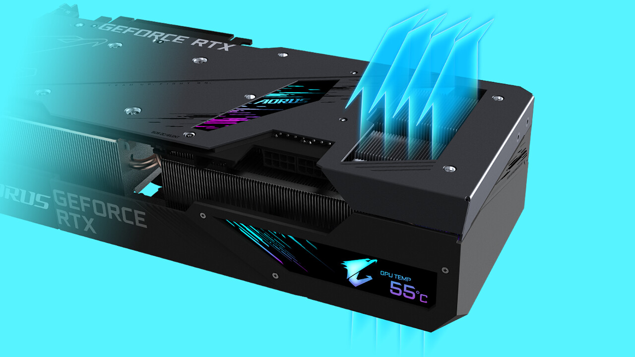 Aorus GeForce RTX 3090 Xtreme: Gigabyte präsentiert Ampere-Speerspitze mit OLED-Display
