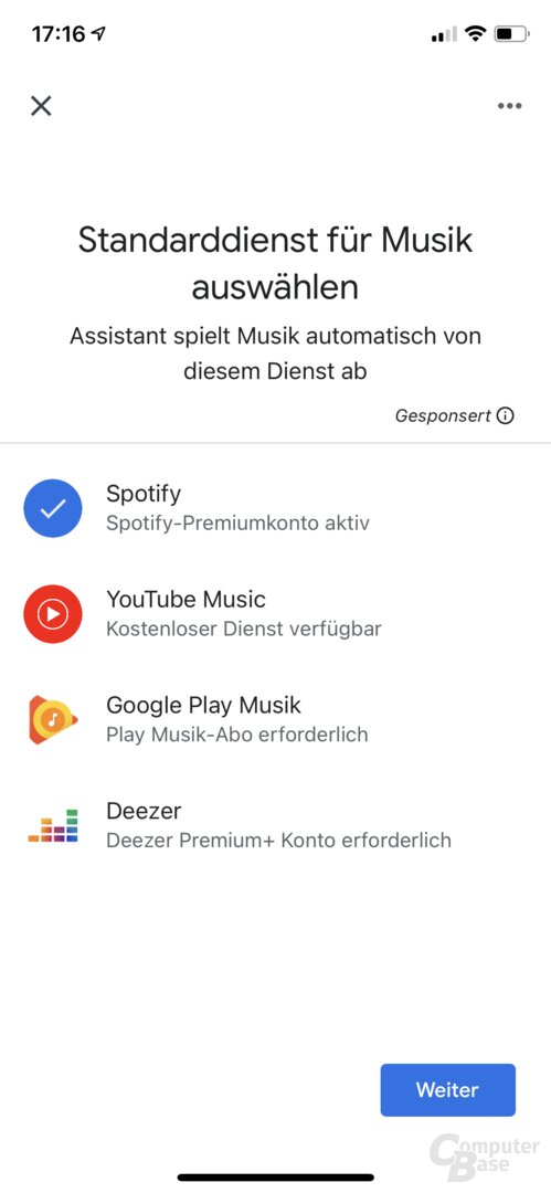 Einrichtung des Google Nest Audio in der Home-App