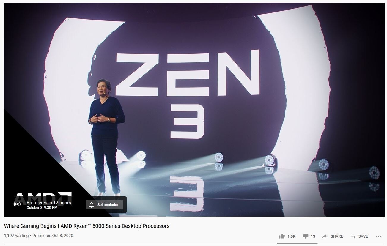 AMD bestätigt die Ryzen-5000-Serie offiziell