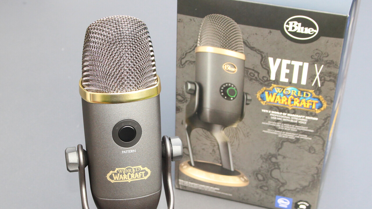 Blue Yeti X WoW Edition im Test: World-of-Warcraft-Mikrofon vergoldet den Klang