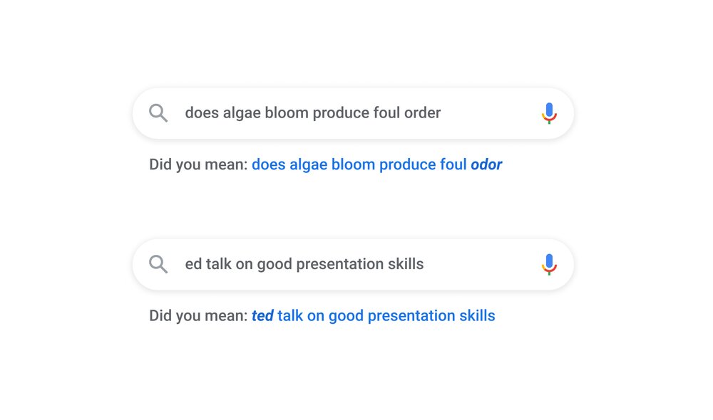 Google-Suche korrigiert Anfragen