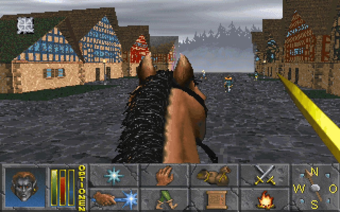 The Elder Scrolls 2: Daggerfall konnte zu Pferde erkundet werden