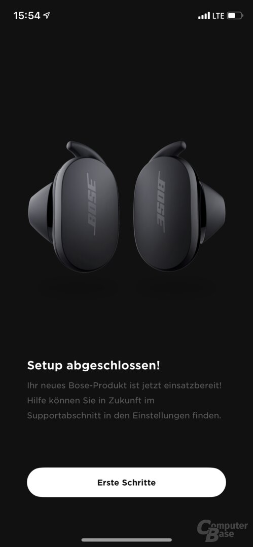 Bose-Music-App mit Bose QuietComfort Earbuds