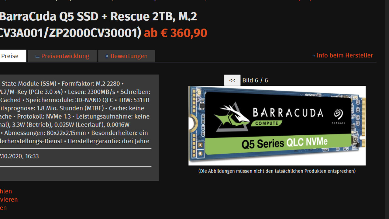 Barracuda Q5: Nächste Seagate-SSD mit QLC ist deutlich schneller