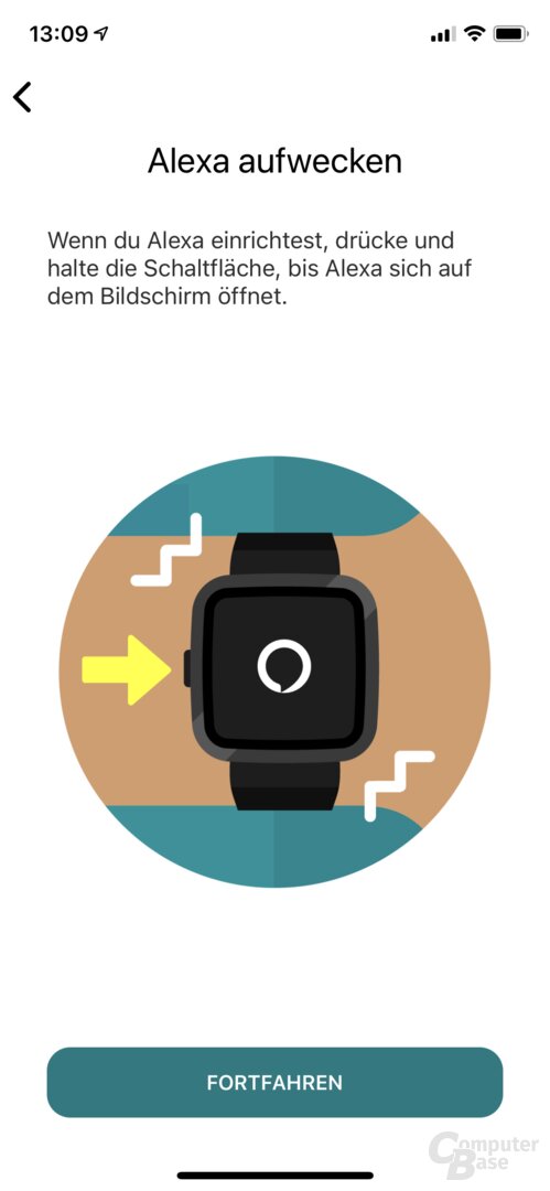 Einrichtung der Fitbit Sense in der Fitbit-App