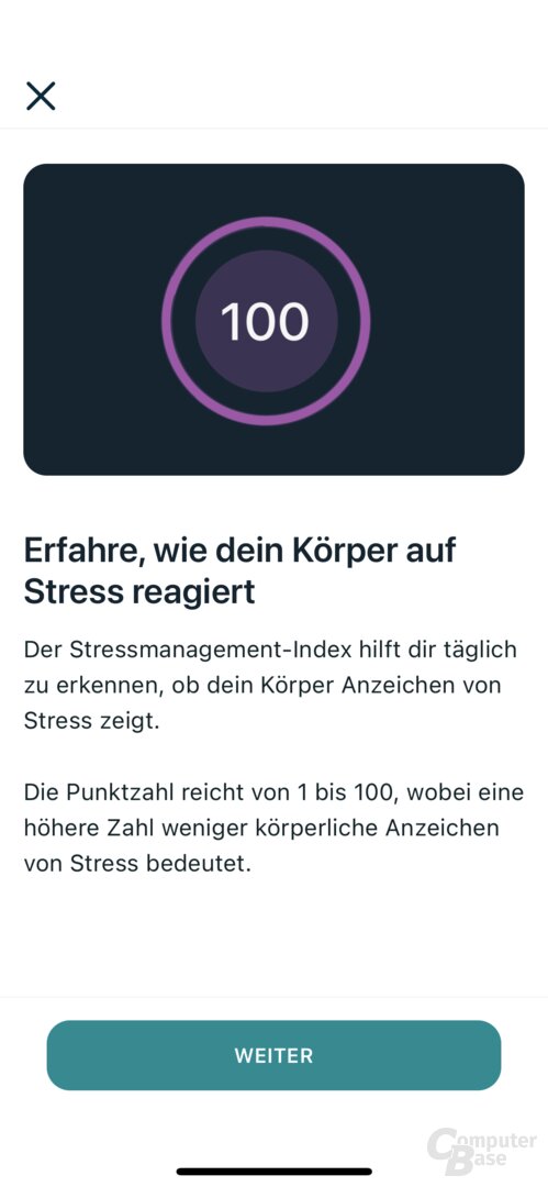Stressmanagement-Index mit der Fitbit Sense