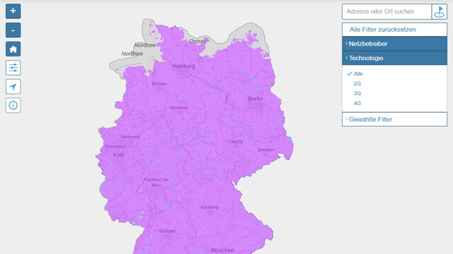 Bundesnetzagentur: Karte Für Mobilfunk-Netzabdeckung Gestartet ...