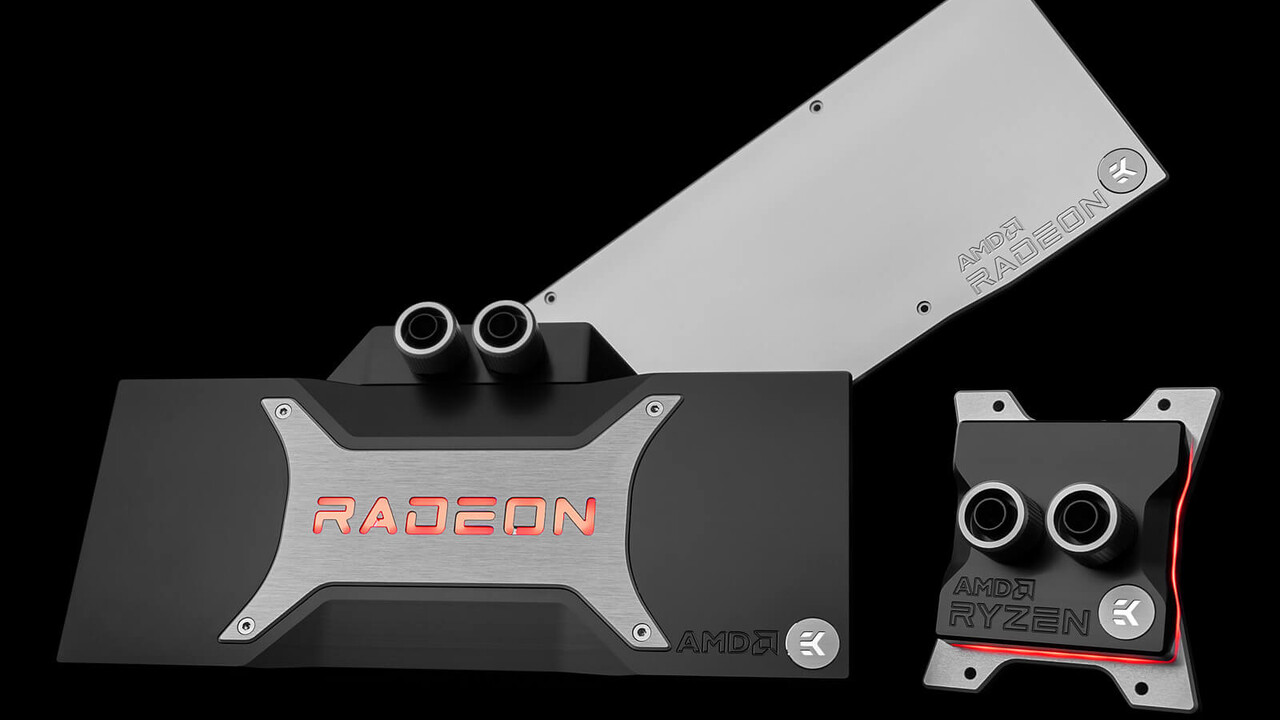 EKWB: Wasserkühler im AMD-Design für Radeon RX 6000 und Ryzen