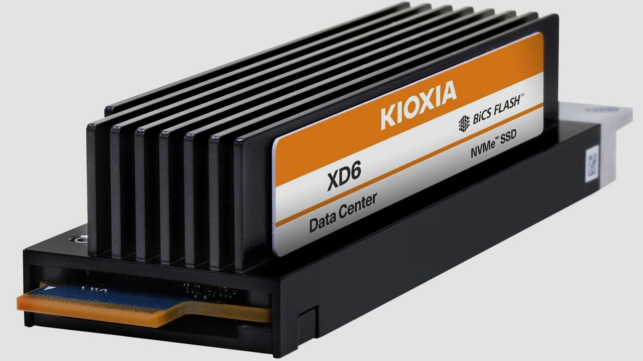 Kioxia XD6 Series: PCIe-4.0-SSDs im E1.S-Formfaktor für Server