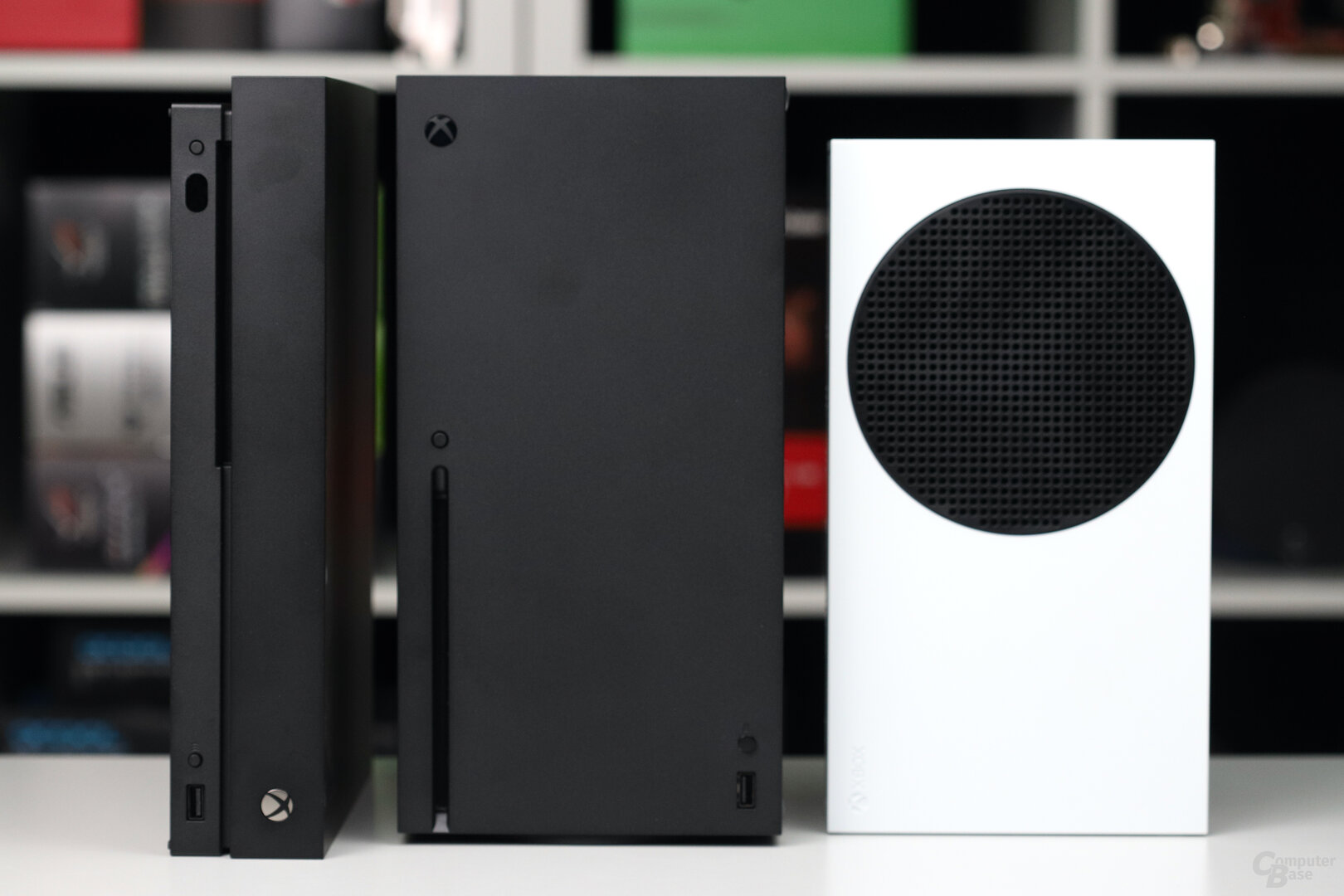 Xbox One X, Series X und Series S im Vergleich
