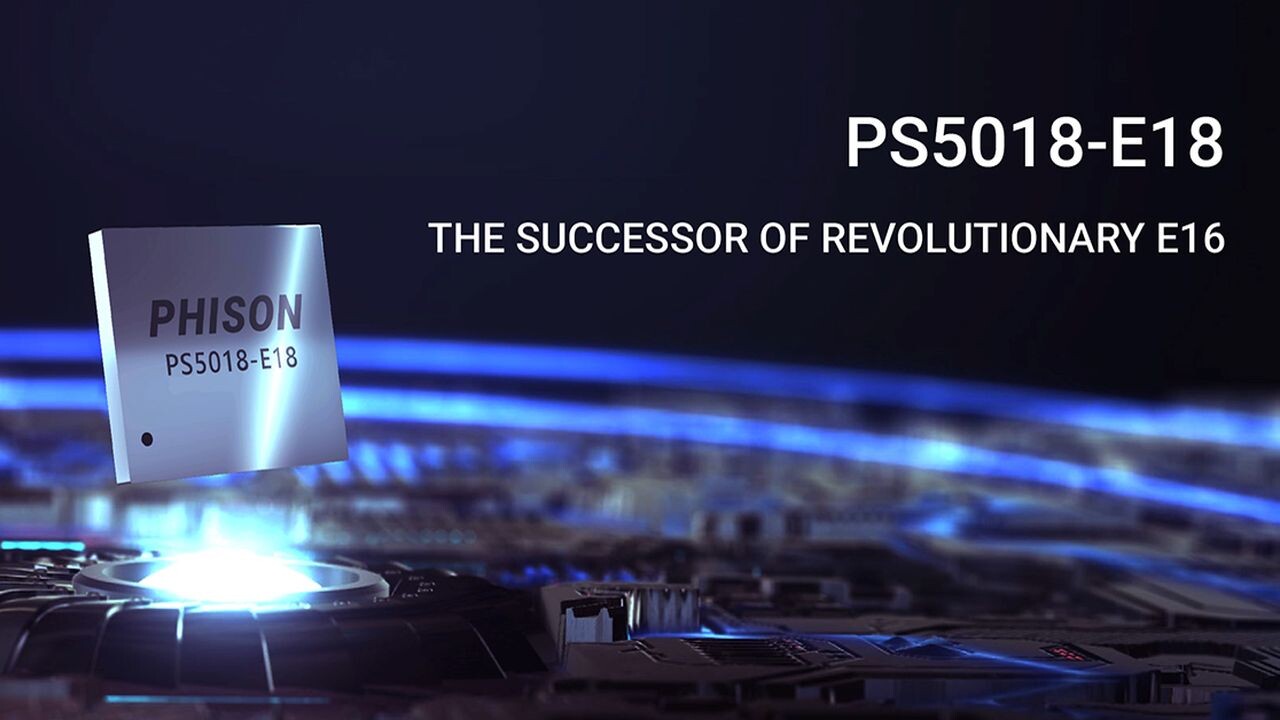 SSD-Controller: Phison E18 tritt mit 7,4 GB/s in die Fußstapfen des E16