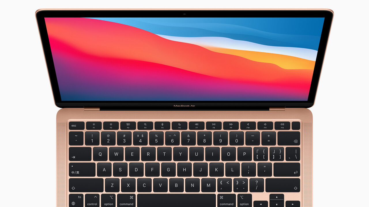 Apple Silicon: MacBook Air mit Apple M1 läuft bis zu 18 Stunden