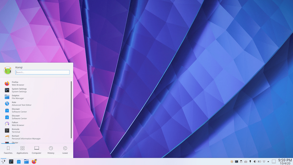 KDE Plasma 5.20.3