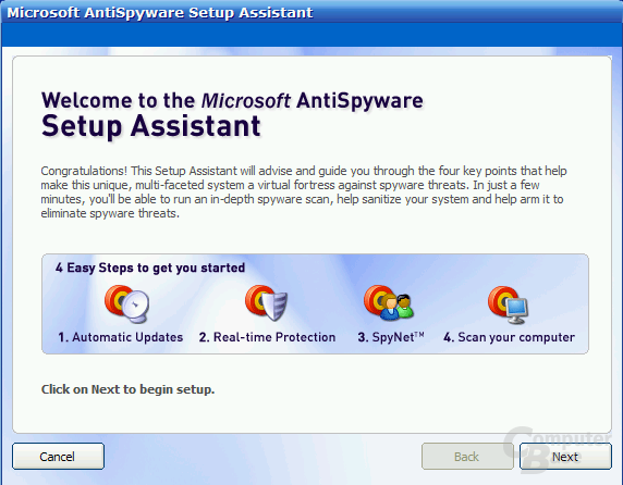 Microsoft AntiSpyware Beta 1