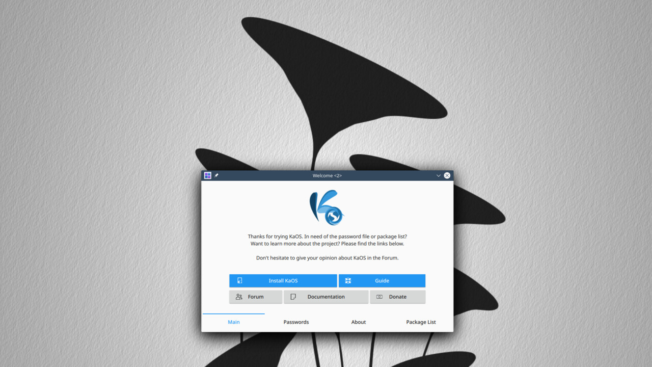 KaOS 2020.11: KDE-Distribution mit Plasma 5.20.3 und eigenen Quellen