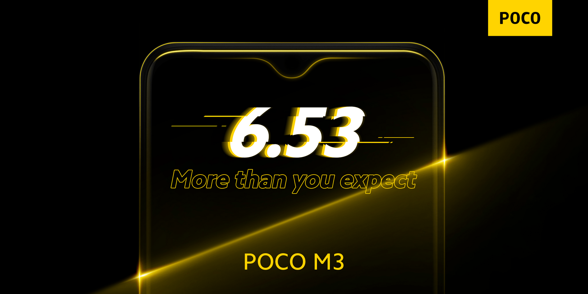 Das Poco M3 bietet ein 6,53 Zoll großes IPS-Display mit FHD+-Auflösung