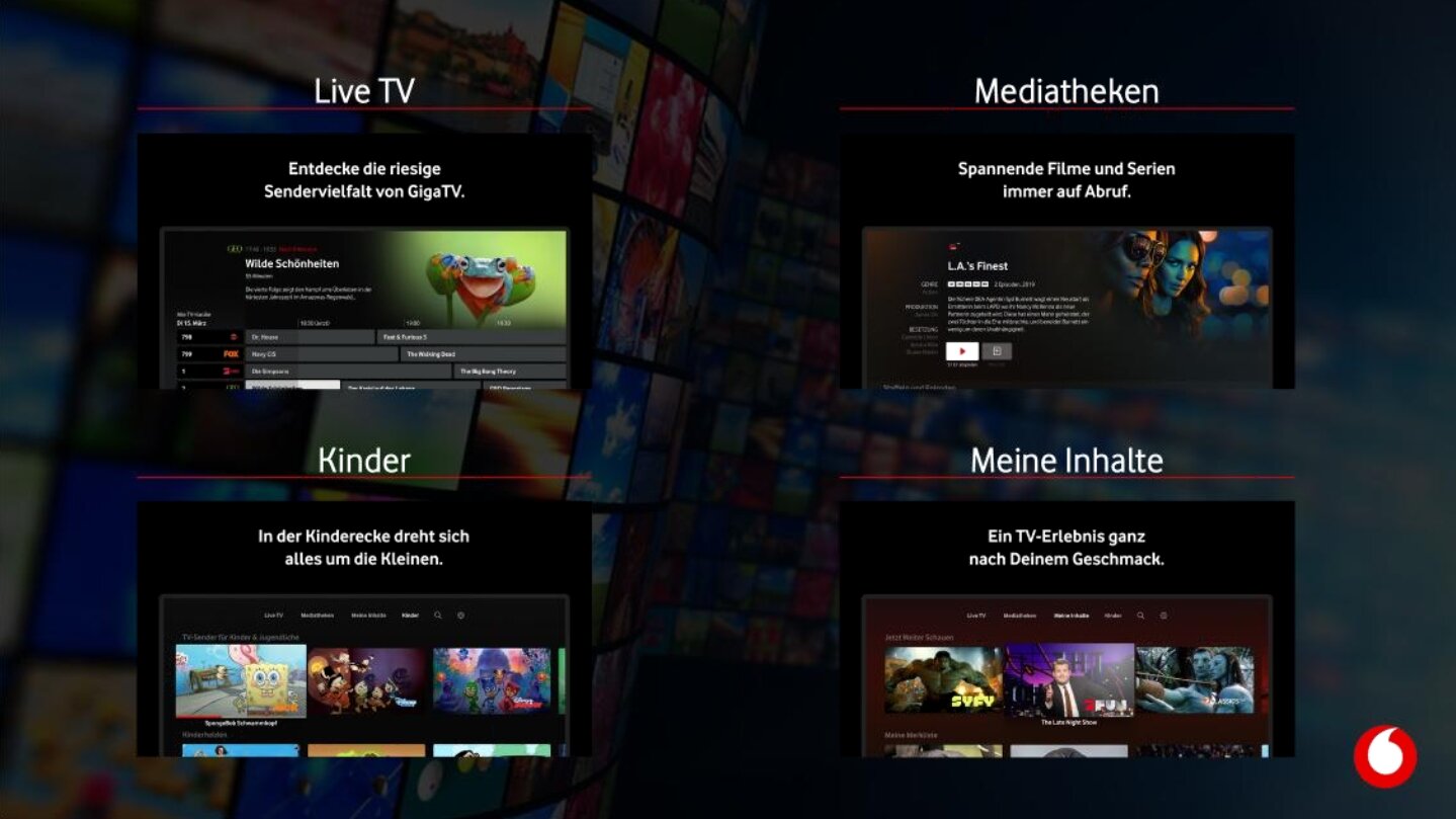 Features von GigaTV auf dem Apple TV 4K