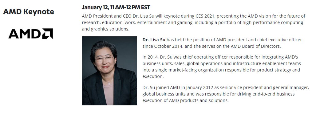 AMD CES 2021 – Keynote