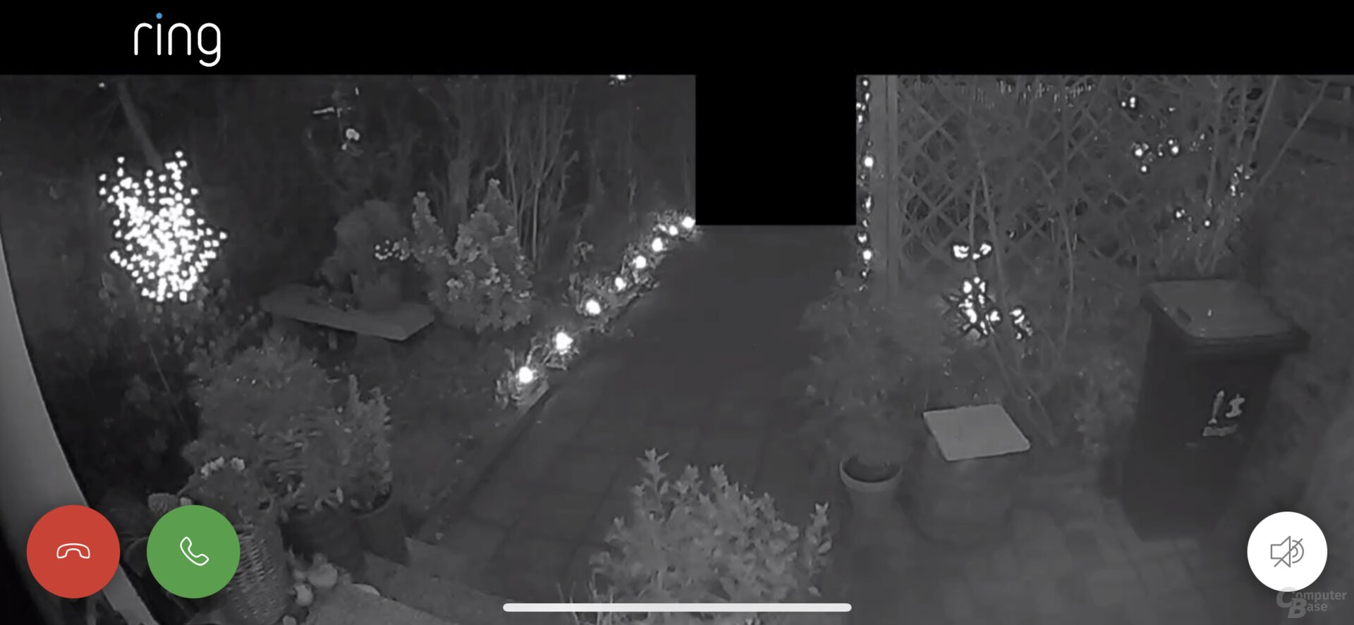 Nachtsicht mit der Ring Video Doorbell 3 Plus (vergrößert)
