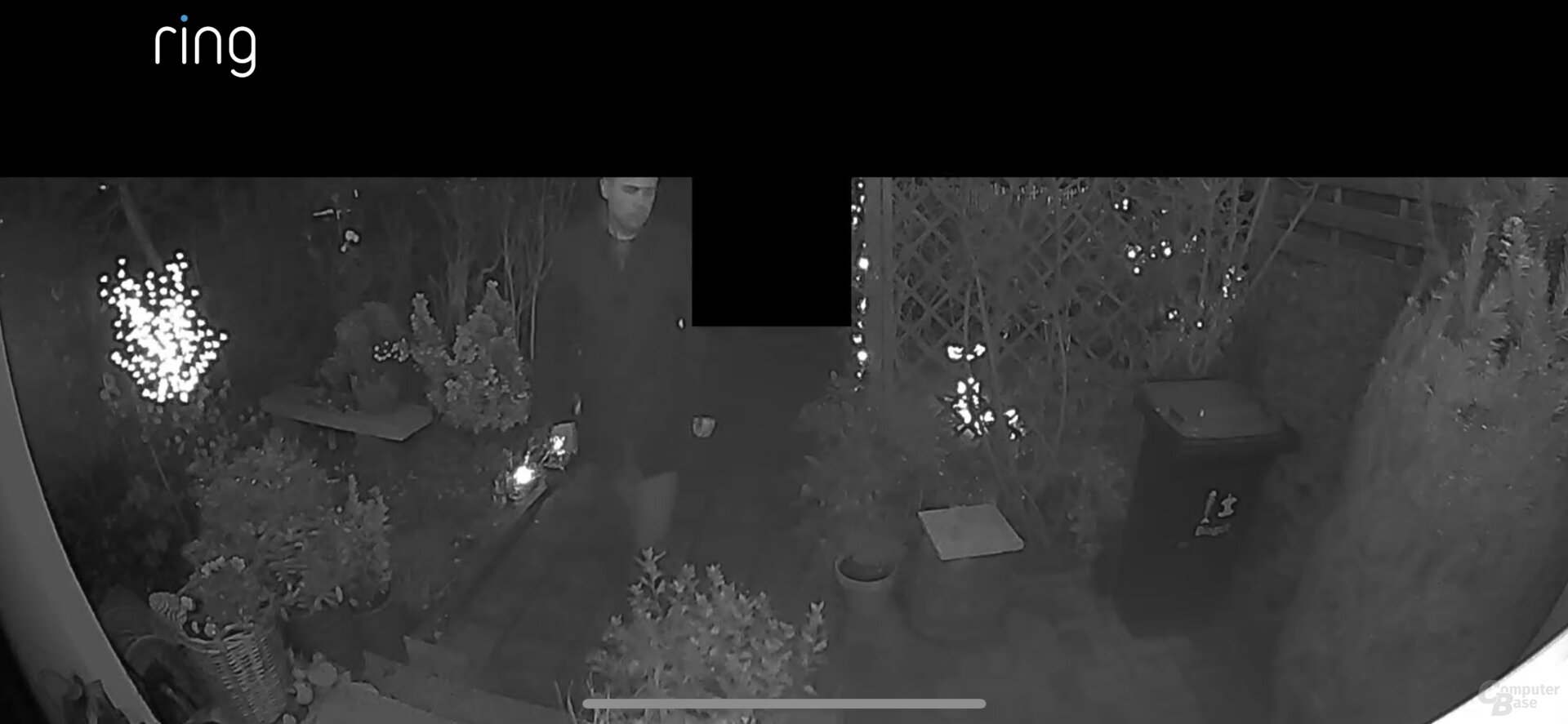 Nachtsicht mit der Ring Video Doorbell 3 Plus (vergrößert)