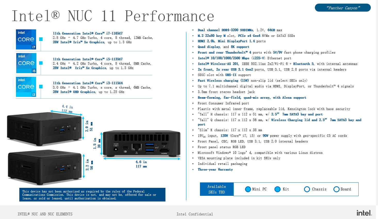 Intel NUC 11 Performance