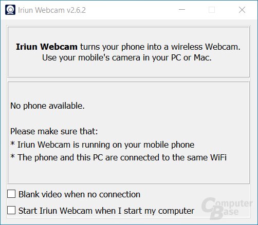 Iriun Webcam – Windows