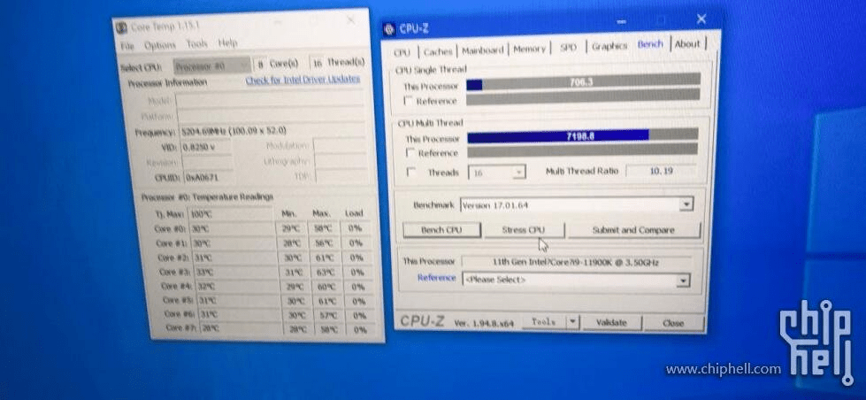 Intel Core i9-11900K @5,2 GHz
