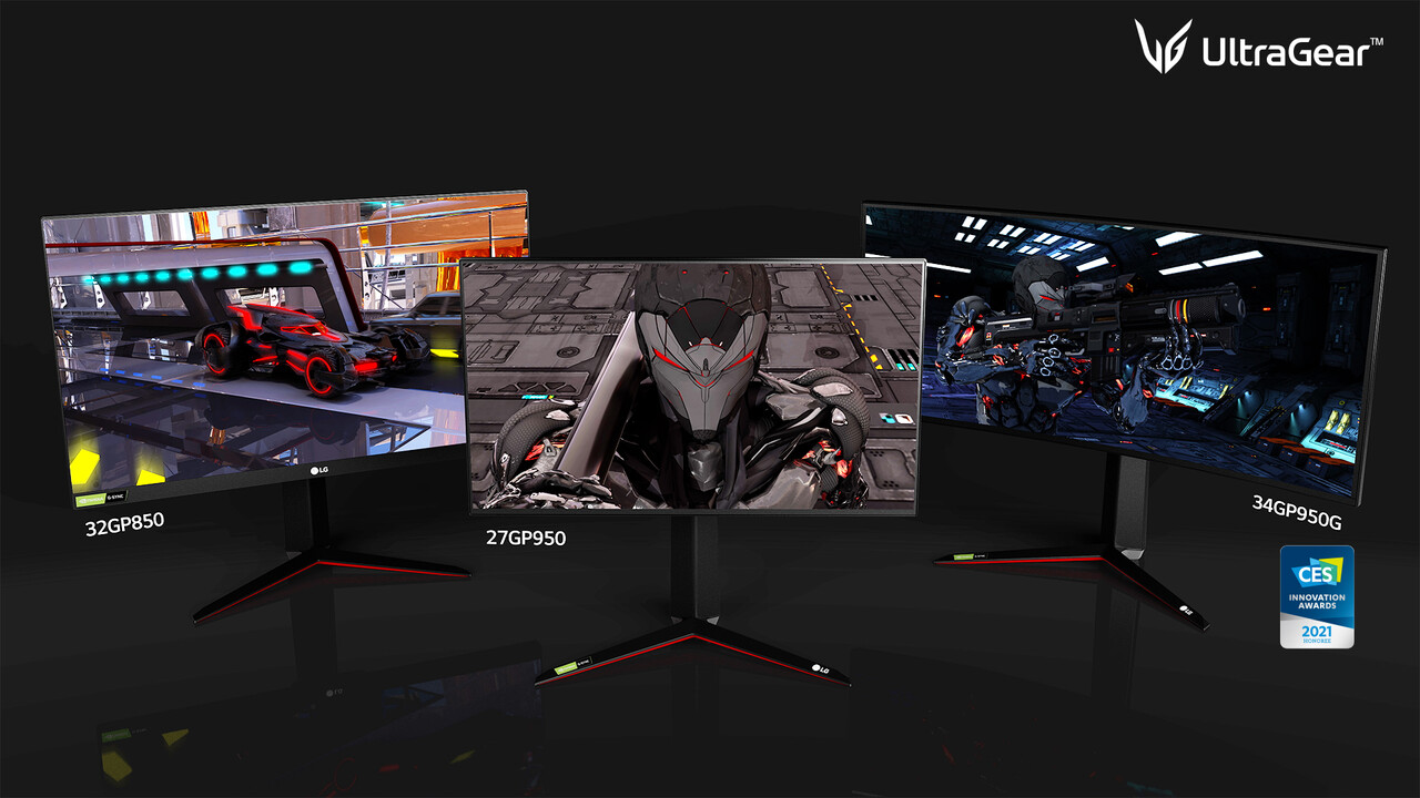 LG UltraGear: Drei neue Gaming-Monitore, davon einer mit HDMI 2.1