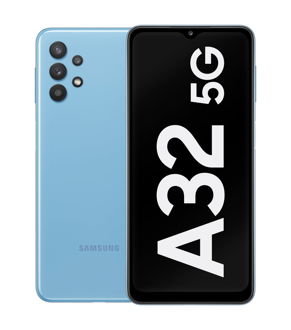 Galaxy A32 5G in Awesome Blue