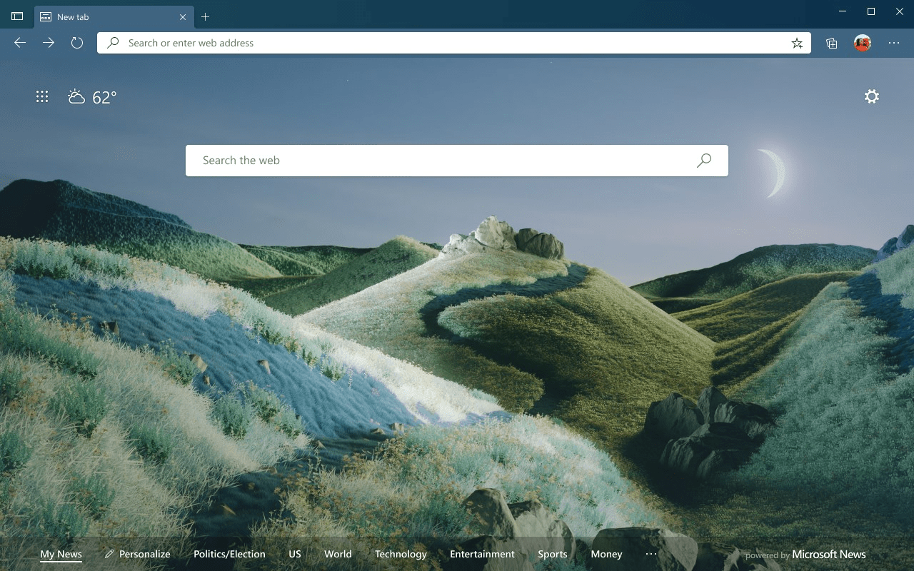 Microsoft Edge mit eigenen Themes