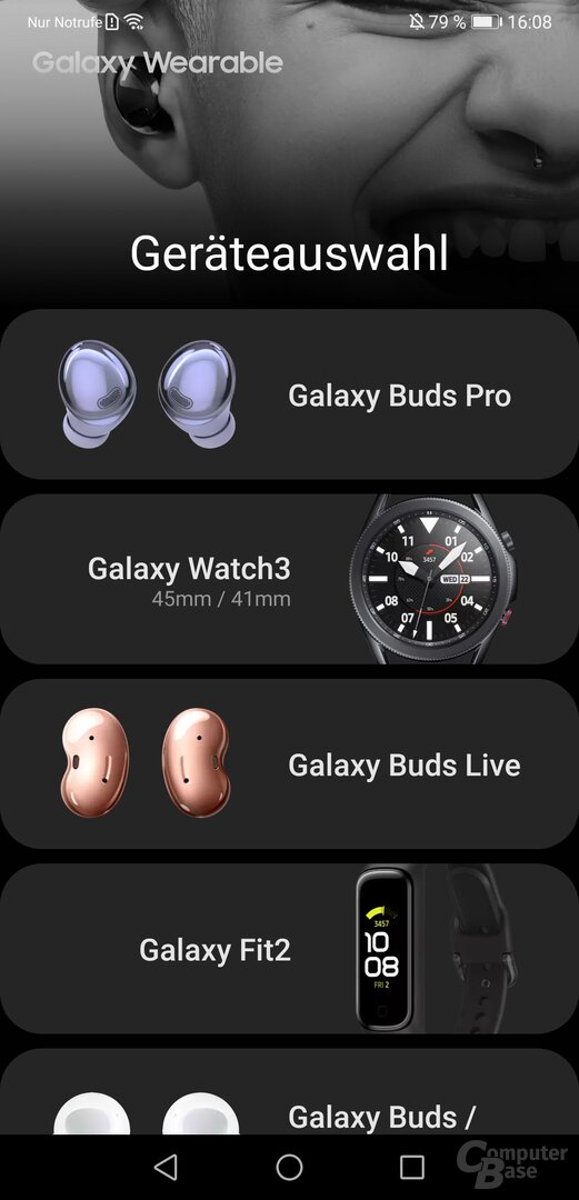 Samsung-Galaxy-Wearable-App mit Galaxy Buds Pro