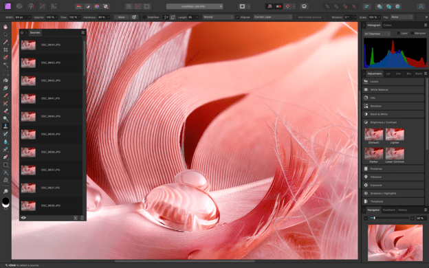 focus stacking in affinity photo