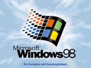 Windows 98 wird heruntergefahren